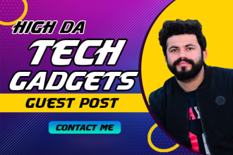 publish tech, gadget guest post with dofollow SEO backlink