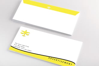 provide professional modern envelope design for you