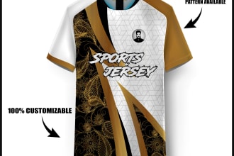 design soccer jersey, tshirt, sports jersey in 24 hours