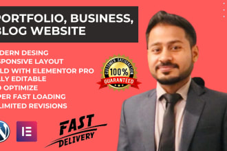 create wordpress business website, portfolio website, blogs