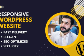 design and develop a mobile responsive and wordpress website