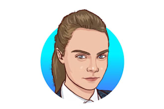 draw cartoon vector portrait from your photo