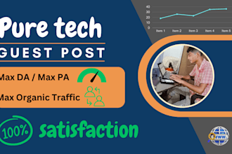 do guest posts on pure tech high da pa with dofollow link