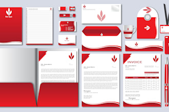 do full and corporate branding identity stationery kit and minimal logo design