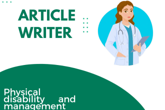 do physical disability writing and informative content