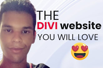 design your divi wordpress responsive website