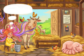 do illustration for child book and kids book