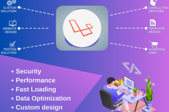 create a secure php laravel web application