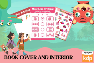 design kids activity book, KDP low or medium content book
