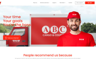 create courier and logistics portal dashboard and website