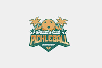 pickleball tournament logo design
