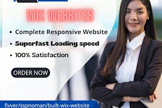 built wix website, redesign wix