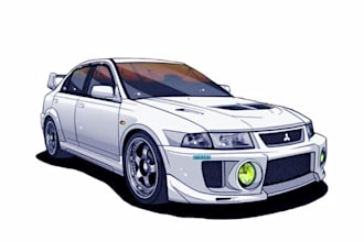 draw your photo awesome car portrait