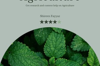 write agricultural content, research, and summaries
