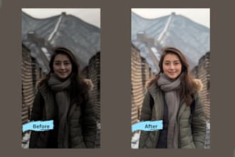 do high end photo retouching, photo editing and color change