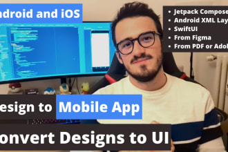 convert figma to android, flutter, jetpack compose, or swiftui app