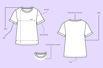 create fashion tech pack apparel clothing technical drawing