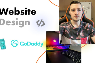 build website design, create godaddy website or godaddy redesign