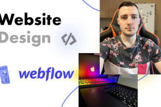 build website design, create webflow website or webflow redesign