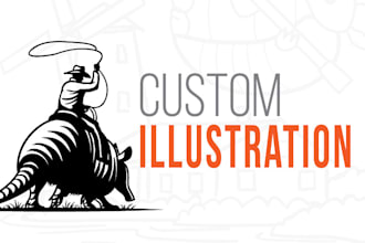 create illustrations for logo and t shirt