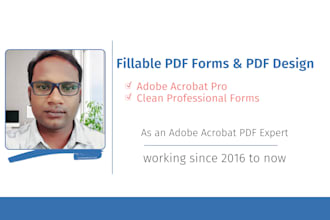 create acrobat fillable PDF form using adobe acrobat pro