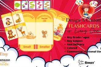 design any type of flashcards