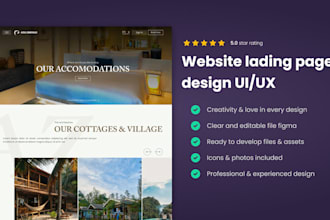 design your website UI UX in figma with clean modern style