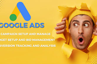 setup and manage effective google ads adwords PPC campaign