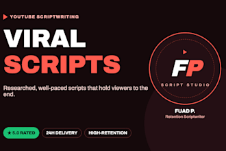 write high retention youtube scripts for faceless channels