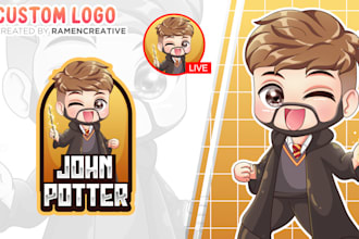 draw custom twitch logo and banner