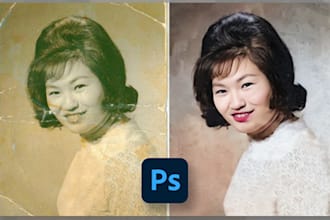 restore, repair, retouch and colorize your old photo