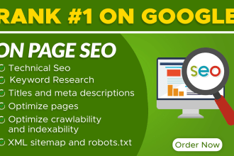 do full website optimization, complete on page SEO, keyword research, and more