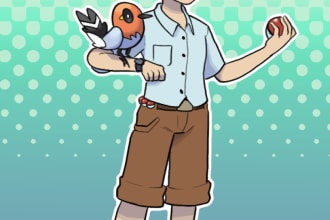 do your pokemon team or fakemon illustration