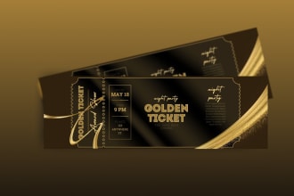 design an elegant ticket for any event