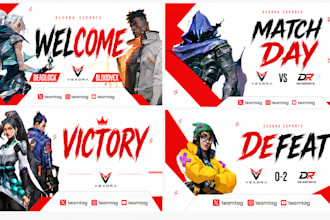 design esports gaming poster and banner design