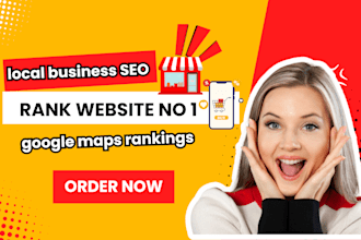 do local business on page SEO for google maps rankings