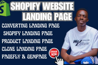 design a highly converting shopify landing page landing page