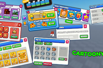 make top quality roblox UI design for your roblox game