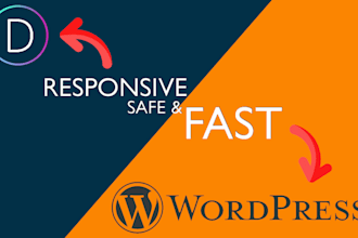 build your responsive website or webshop with wordpress