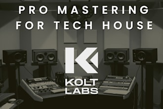 offer professional mastering for tech house music