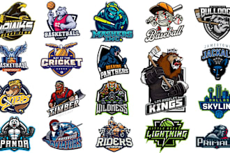 design basketball, baseball, football , hockey and other sports team logo