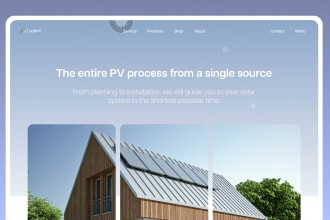 design a landing page or homepage with great uiux design