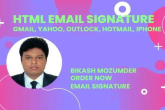 create clickable HTML email signature for outlook, gmail etc