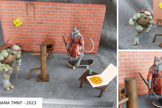 print out and paint your 3d object