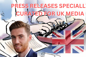 write and or distribute UK press releases