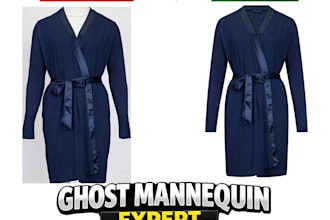 do symmetrical neck joint, wrinkle removal, and clothing shaping for ecommerce