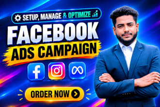 set up and manage meta ads, facebook ads, instagram ads and meta ads manager