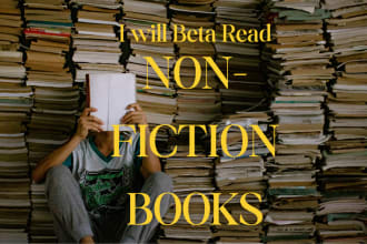 beta read and line edit your nonfiction book professionally