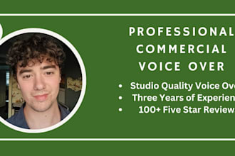 record professional commercial voiceover