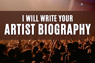 write your artist biography